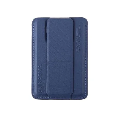 SkinArma Kado Mag-Charge Card Holder With Grip Stand - Blue